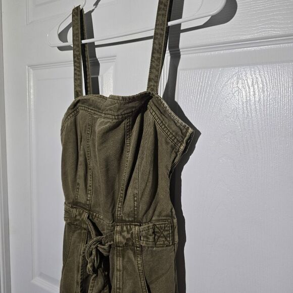 FREE PEOPLE go West Denim Jumpsuit - Picture 6 of 8